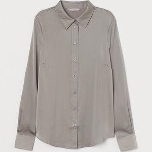 Long Sleeve Blouse (Taupe)